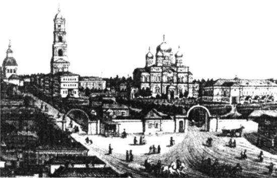Вид Серафимо Дивеевского монастыря (с юго-западной стороны)
