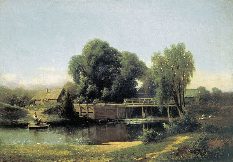 У плотины, 1864.