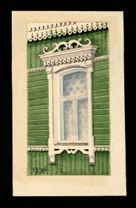 +Наличник окна деревянного дома. Щепкина, 59