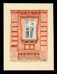 Наличник окна каменного дома. Гоголевская, 38