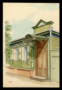 +Парадный вход дома. Советская, 3