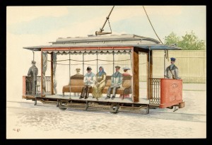 Летний вагон трамвая