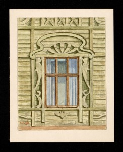 Наличник окна деревянного дома. Щепкина, 27
