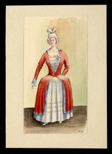 Курский губернский мундир 1780 г. Женская фигура.